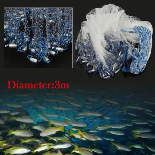 filet 3M epervier avec banc de poisson